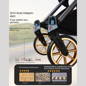 Cochecito Plegable de Dos Posiciones, Alto y Bajo, Plegable y Ligero, <span class=keywords><strong>para</strong></span> Bebés Recién Nacidos - Product Image 5