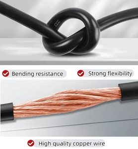 200 500 1000 Amp Geïsoleerde Rubber Lasapparaatkabel Tig <span class=keywords><strong>Mig</strong></span> Zuiver Koperen Kern Massieve Enkeladerige Boqiang YH Serie 20 AWG - Product Image 4