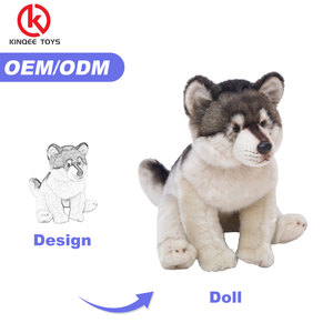 Peluche Personalizzato di Lupo Kinqee, Giocattolo Imbottito su Misura, Produttori di Bambole di Peluche Personalizzate - Product Image 1