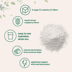 OEM alto-potasio 1000mg cero azúcar limón frambuesa sabor electrolito en polvo Keto sin azúcar hidratación vitaminas mujeres embarazadas - Product Image 2