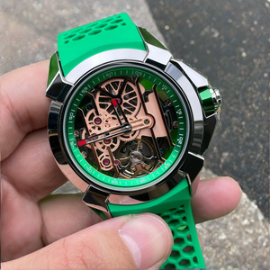 Montre automatique tourbillon de luxe Jacob Ro Epic X CR7 de haute qualité avec mouvement Miyota, bracelet en acier inoxydable et caoutchouc, cadran squelette, verre saphir - Product Image 2