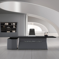 Bureau de direction moderne pour PDG, table d'ordinateur de bureau, bureaux de direction, bureau de direction en L pour PDG