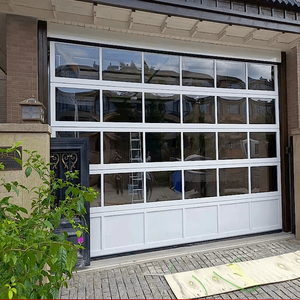<span class=keywords><strong>Porte</strong></span> de <span class=keywords><strong>garage</strong></span> sectionnelle horizontale inclinable résidentielle personnalisée la plus avantageuse, moderne, avec surface finie - Product Image 2