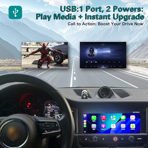 Adattatore CarPlay Wireless Portatile per Porsche PCM5.0 Taycan MACAN Cayenne <span class=keywords><strong>Panamera</strong></span> 2018-2026, Android Auto Mirror Rear - Product Image 5