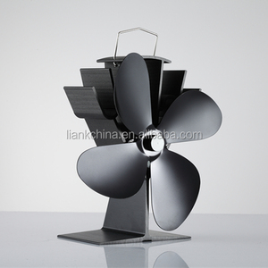 Liank Venta caliente de madera Burbing chimenea 4 hojas Ecofan calor alimentado estufa ventilador - Product Image 2