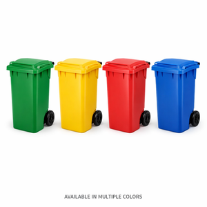 Contenedor de Residuos Médicos de <span class=keywords><strong>120</strong></span> <span class=keywords><strong>Litros</strong></span> para Uso Hospitalario, Color Amarillo, con <span class=keywords><strong>Ruedas</strong></span>, Pedal y Freno - Product Image 2