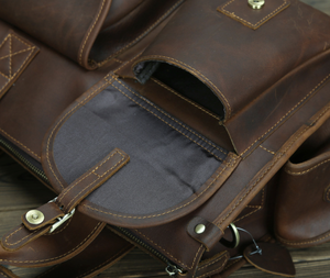 Bolso de Mano de Cuero Crazy Horse Retro de Andong, Bolso de Hombro Ejecutivo, Maletín para Portátil de 14 Pulgadas, Bolsos de Mensajero de Gran Capacidad - Product Image 6