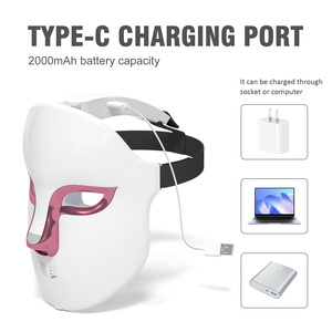Máscara <span class=keywords><strong>LED</strong></span> Profesional de Luz Roja para Tratamiento Facial del Acné, Uso Doméstico, Portátil, con Tecnología de Fotones - Product Image 2