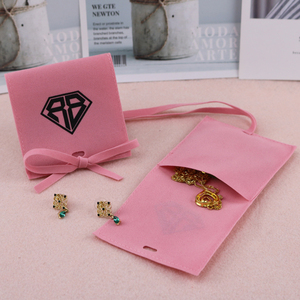 Nouvelle Pochette de Voyage de Luxe Personnalisée avec Logo Imprimé, Organisateur de Beauté en Velours, Pochette à Parfum et Maquillage, Sac à Bijoux en Daim avec Nœud Papillon - Product Image 6