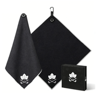 Serviettes de golf personnalisées en microfibre écologiques à séchage rapide avec motifs imprimés colorés, fabriquées par Wuxi Ivy OEM