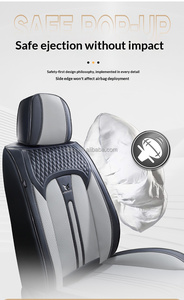 Fundas <span class=keywords><strong>de</strong></span> Asiento <span class=keywords><strong>de</strong></span> Coche Grises para Caballero, Cuero Nappa Transpirable y Perforado, Seguras para Bolsas <span class=keywords><strong>de</strong></span> Aire, Aptas para Todas las Estaciones, Universales para Kia Forte 2018-2025 - Product Image 4