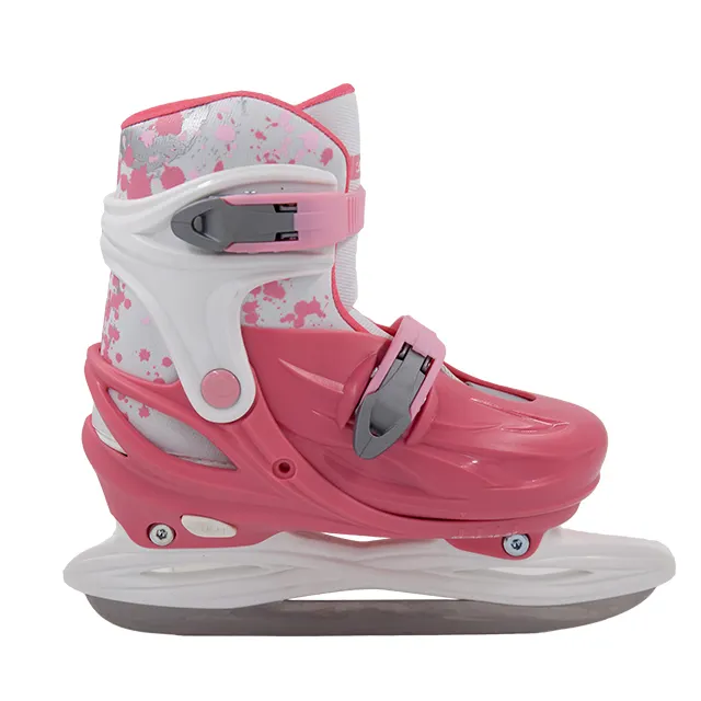 Sapatos de gelo personalizados, bota dura ajustável para crianças de 6 + anos de idade fabricante de sapatos esportivos de inverno