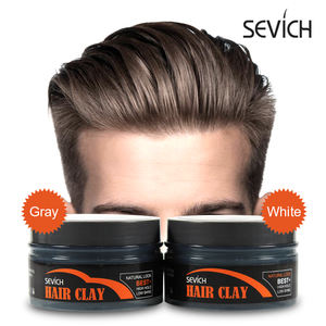 Pot en métal naturel à étiquette privée, cire pour hommes biologique, argile coiffante mate - Product Image 6