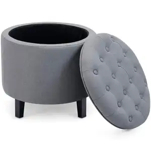 Vòng nhung chỗ để chân Phân pouf nhung Phân thấp chần nhung lưu trữ Ottoman