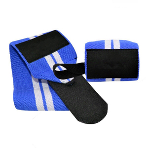 Muñequeras Elásticas Rayadas para Gimnasio, Soporte de Muñeca Reforzado con Bucle para Pulgar, para Levantamiento de Pesas y Powerlifting (Par) - Product Image 4