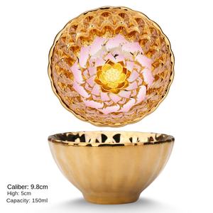 Tazza da tè in ceramica singola con petali personalizzati di energia magnetica Placcatura ionica per <span class=keywords><strong>amanti</strong></span> del tè - Product Image 5