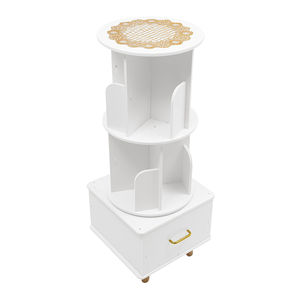 Tủ Sách Màu MDF xoay bóng cao với ngăn kéo giá sách - Product Image 1