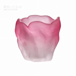 Tasse à thé en verre givré avec motif floral, résistante à la chaleur, pour femmes, maison, salon de thé, cadeau pour le thé de l'après-midi - Product Image 5