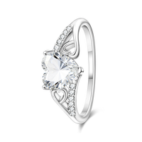 Anillo de Compromiso y Boda de Lujo Ligero y Deslumbrante, Venta Directa de Fábrica, Plata de Ley 925, Engaste de Bisel Incrustado
