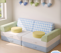 Canapé-lit modulaire extensible - Lavable, multifonctionnel, double usage, en tissu simple, pour salon, usage domestique