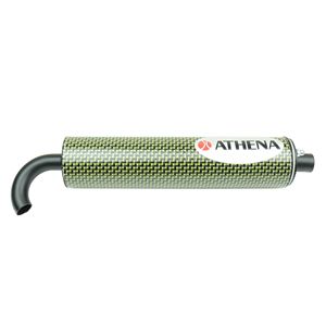 Silenciador de Carbono ATHENA 60x250 mm con Diámetro Interno de Boca de 20 mm para 50-80 cc Hecho en Italia - Product Image 1