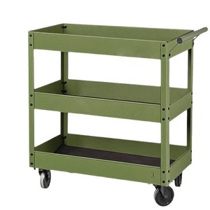 Carro de Herramientas de Acero de 3 Niveles, Silencioso, Resistente, de Bajo Costo, OEM, Capacidad de 200 kg, Personalizable, para Uso Industrial en Almacenes y Talleres - Product Image 1