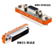 Nhà Máy D-Sub kép nam hàng DB25/25f m Pin 9F m pin DB9 Mini Adapter 50ohm trở kháng cho RF mini cổng nối tiếp Cáp Modem Adapter - Product Image 6