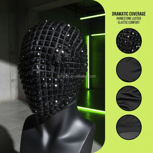 Mode plein <span class=keywords><strong>visage</strong></span> bijoux fête <span class=keywords><strong>masque</strong></span> couvre-chef Rivet Spike Punk Style pour boîte <span class=keywords><strong>de</strong></span> <span class=keywords><strong>nuit</strong></span> Halloween effrayant horreur Costumes décoration - Product Image 2