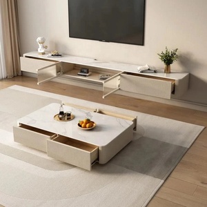 Mobile <span class=keywords><strong>TV</strong></span> di Lusso Moderno per Soggiorno, Nuovo Design con <span class=keywords><strong>Base</strong></span> in <span class=keywords><strong>Legno</strong></span> e Armadietti <span class=keywords><strong>TV</strong></span> di Alta Qualità - Product Image 6