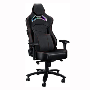<span class=keywords><strong>Silla</strong></span> de soporte Lumbar de espuma viscoelástica Cadeira <span class=keywords><strong>Gamer</strong></span> de lujo, <span class=keywords><strong>silla</strong></span> de juego de trabajo de escritorio Rgb con respaldo reclinable Rog negro con mecanismo de rana - Product Image 2
