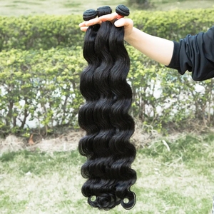 มัดผมมนุษย์แท้100% ผมมนุษย์แบบตรงสองชั้น12A 10A มัดผม15A เวียดนาม - Product Image 1