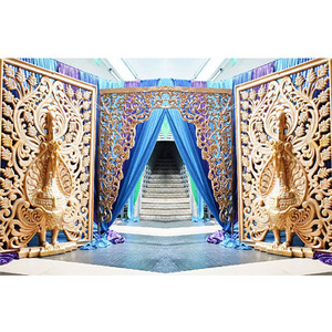 Paneles de pavo real para entrada de boda, decoración tradicional de entrada de boda, Panel de pavo real, hermoso Panel de pavo real para boda - Product Image 1