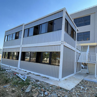 JHCE1 – Nouvelle Murée en Verre Contemporaine à Deux Étages, Personnalisable, Multifonctionnelle, à Toit Plat, Grande, Modulaire, Pliable, en Acier de Haute Qualité, Sécurisée