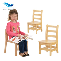 Ensemble de chaises en bois Montessori écologiques pour la maternelle Siège ergonomique pour la crèche Centre d'apprentissage Mobilier de garderie Préscolaire