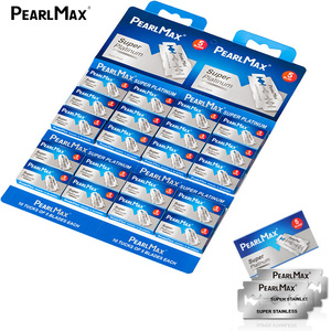 Pearlmax Tùy Chỉnh Dùng Một Lần Của Người Đàn Ông Đôi Cạnh Lưỡi Dao Cạo Thép Không Gỉ Lưỡi Dao Cạo Râu - Product Image 1