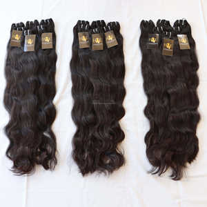 100% naturel noir brut cuticule alignée vente en gros cheveux indiens vierges paquets de cheveux brésiliens cuticule alignée indien vierge cheveux Ex - Product Image 2