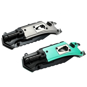 Kit <span class=keywords><strong>de</strong></span> Supervivencia Multiherramienta 9 <span class=keywords><strong>en</strong></span> 1, Encendedor <span class=keywords><strong>de</strong></span> Fuego, Silbato <span class=keywords><strong>de</strong></span> <span class=keywords><strong>Emergencia</strong></span>, Rompecristales, Cuchillo <span class=keywords><strong>de</strong></span> Supervivencia Táctico LED para Caza - Product Image 4