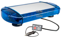 Mini Barra de luz LED de advertencia estroboscópica para vehículo de emergencia, soporte magnético para techo HSM646