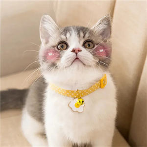 Nettes Katzen halsband mit Glocken verstellbares Kätzchen Halskette Mode Kleiner Hund Haustier Hals Halsreif für Welpen <span class=keywords><strong>Chihuahua</strong></span> Zubehör - Product Image 2