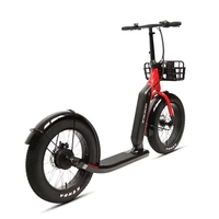 TXED Trottinette Électrique Populaire en Alliage d'Aluminium, Monovitesse, avec Batterie au Lithium, Frein à Disque, Moteur Arrière 36V, pour Ville et Neige