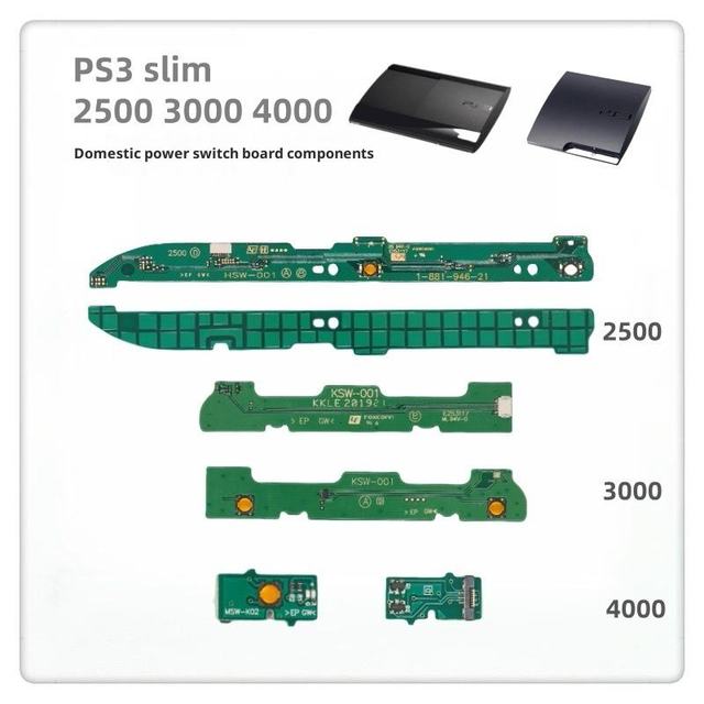 160G Power for Switch Board for PS3 Slim 2000 2500 Essential Repair Parts for Switch Circuit Board for PS3 Slim Switching