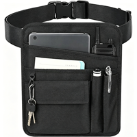 Tablier de serveur, tablier de service avec poches pour serveuse, sac de rangement pour outils de serveur avec longues sangles de ceinture