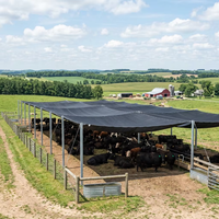 Filet d'ombrage noir en HDPE tricoté warp, résistant aux UV, en rouleau pour serres, pépinières et fermes maraîchères