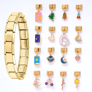 จี้ห้อยสแตนเลสสตีลชุบทอง 18k สไตล์อิตาลี ขายส่ง สำหรับสร้อยข้อมือ - Product Image 4