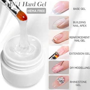 <span class=keywords><strong>LILYCUTE</strong></span> Gel para uñas 6 en 1, etiqueta privada, sin HEMA, sin calor, sin quemaduras, gelatina de camuflaje, extensión de uñas, Gel duro para uñas - Product Image 2