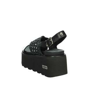 Sandalias de Plataforma con Tiras Negras para Mujer, Diseño Cult - Product Image 2