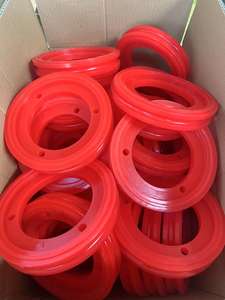 200*120*35,5mm PU Gummi Puley Rad Seil Säge maschine Schneidwerk zeuge Drahts äge Rad Form verarbeitung Service PU Schaum rad - Product Image 6