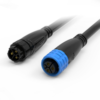 Conector de Emparejamiento Impermeable IP67 FE16-3, 15A 250V, Macho y Hembra, para Cableado de Iluminación LED para Exteriores