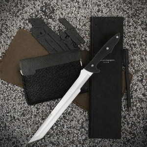มีดพับ NIRYUU SAMURAI BLACK แบบปรับแต่งได้ OEM มีดพกยุทธวิธีคุณภาพสูง ใบมีดเหล็กกล้าไร้สนิม G10 DIY รับประกัน 1 ปี - Product Image 3