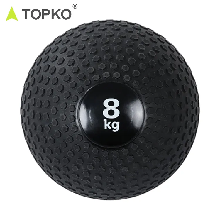 TOPKO дизайн под заказ текстурированная поверхность ядро фитнес тренировка легко захват песчаный заполненный Утяжеленный slam ball